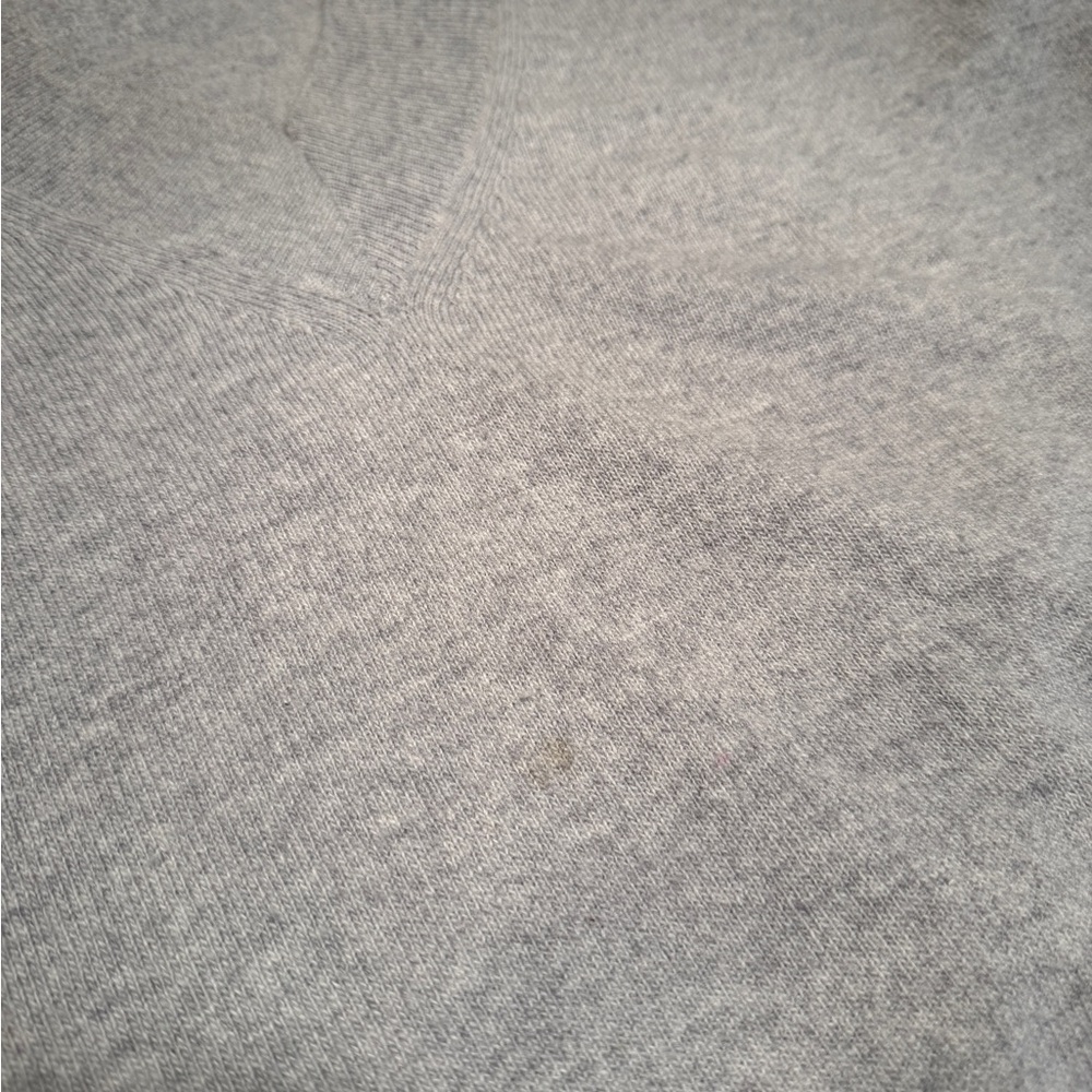 Elegant Women's V-Neck Sweater in Light Gray - Picture 3 of 5